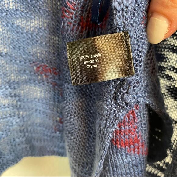 Lane Bryant • Blue And Red Star Cardigan - Picture 8 of 15